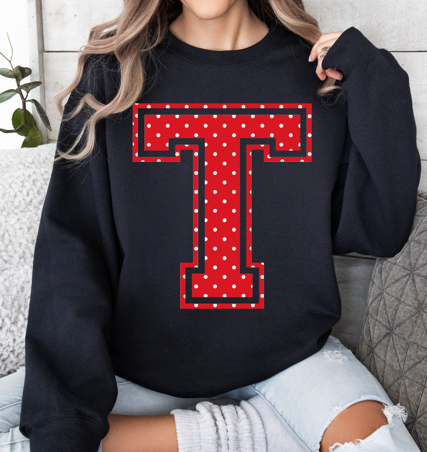 Large Varsity polka Dot