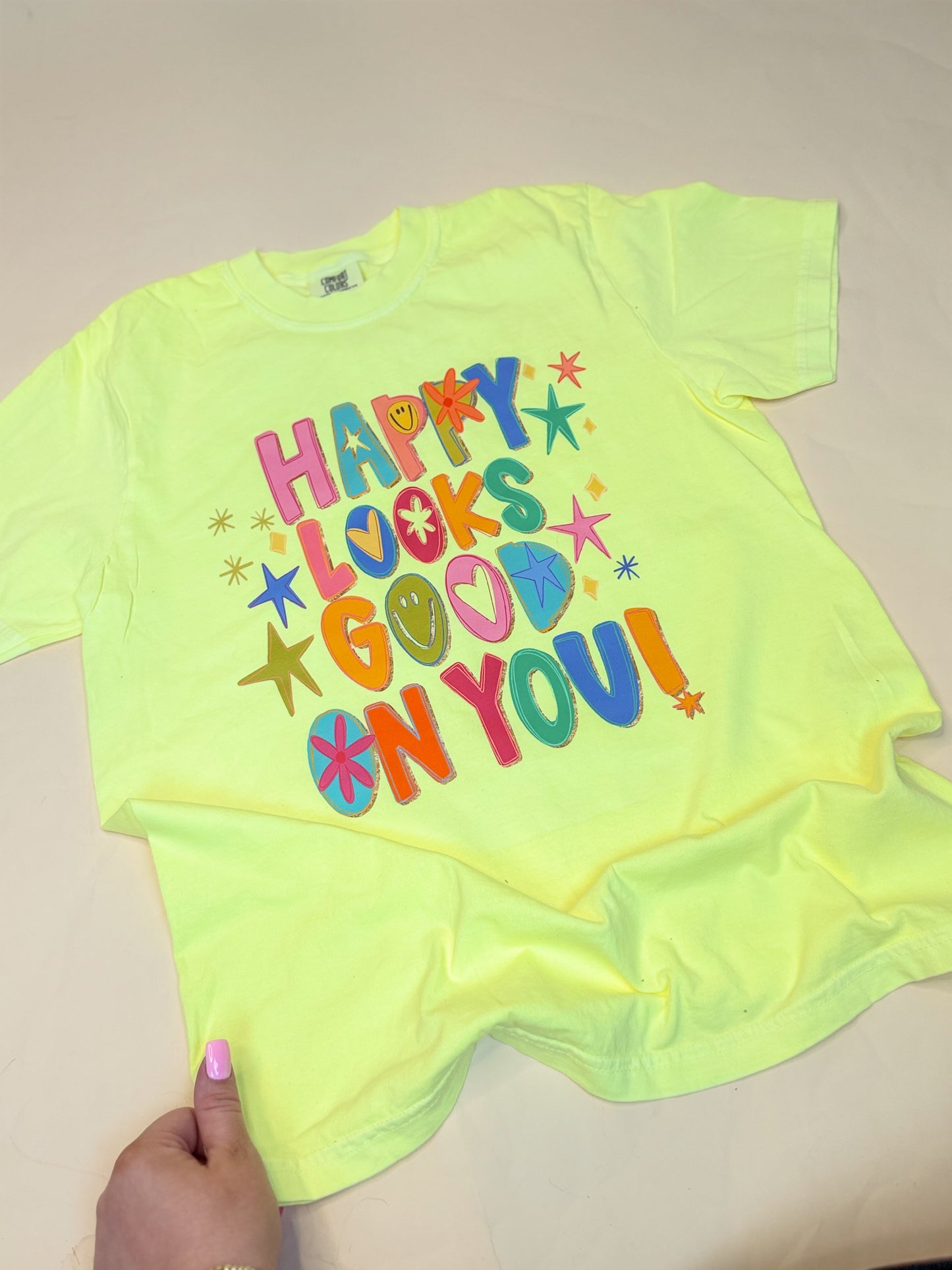 Happy looks good