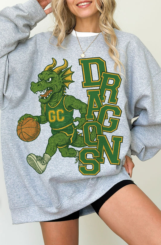Youth dragon basketball drawn