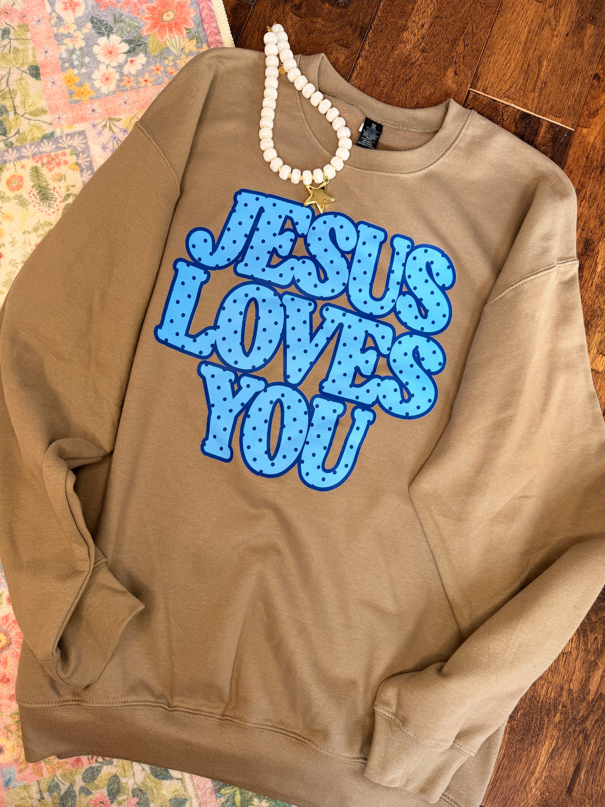 Jesus Loves You polka dot