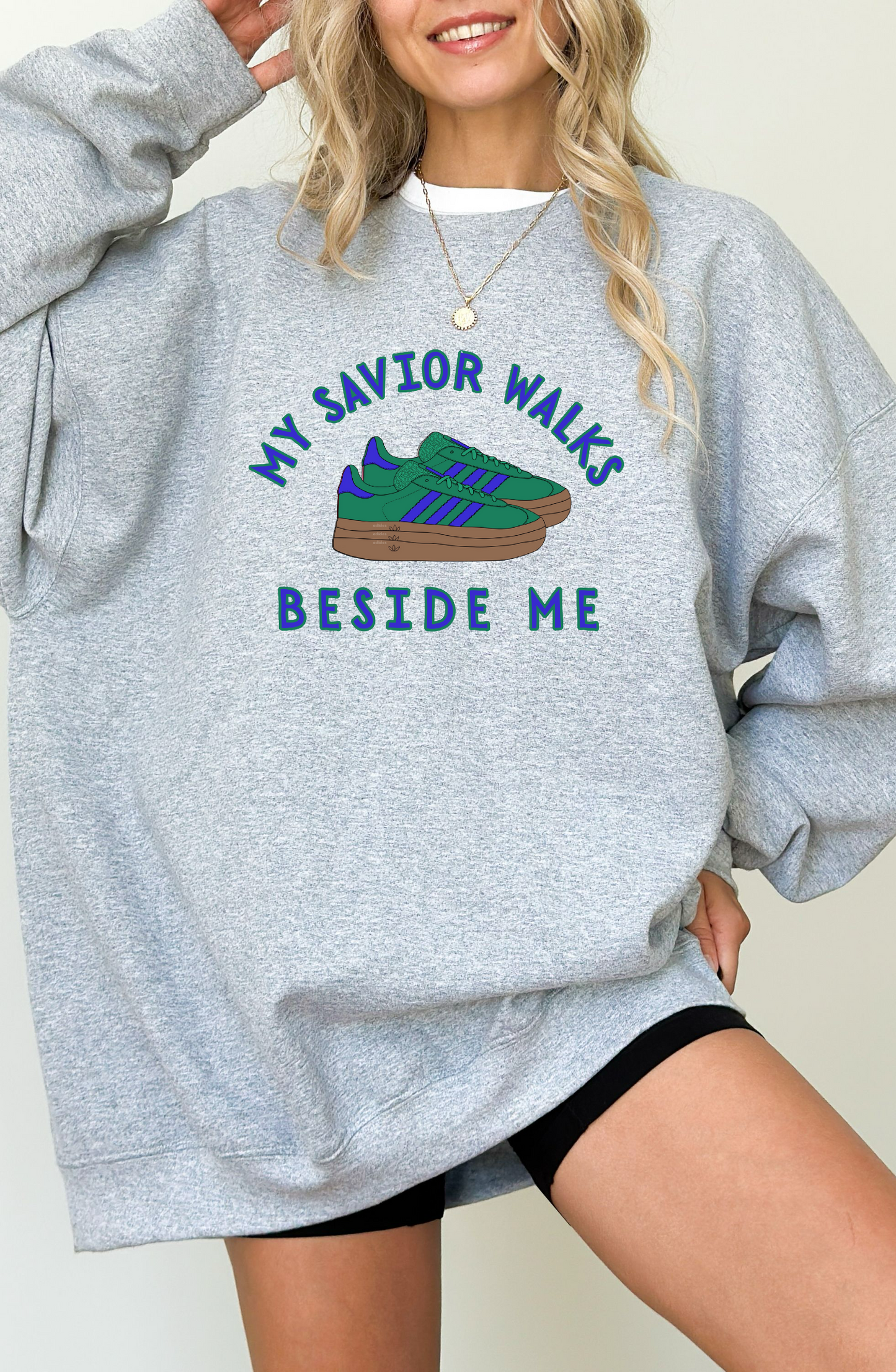 My savior walks beside me