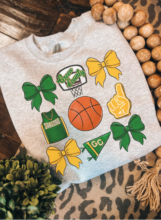 Youth School Spirit bball crewneck