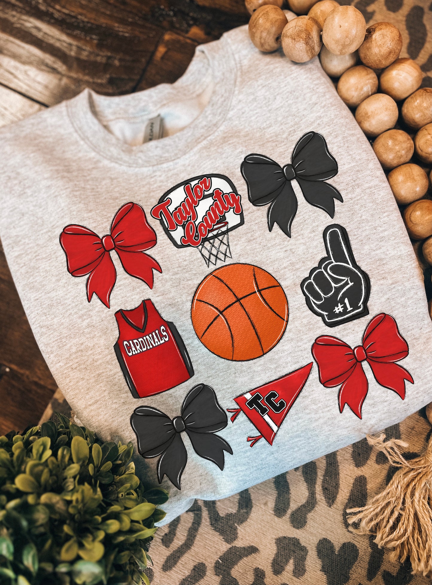 Youth School Spirit bball crewneck