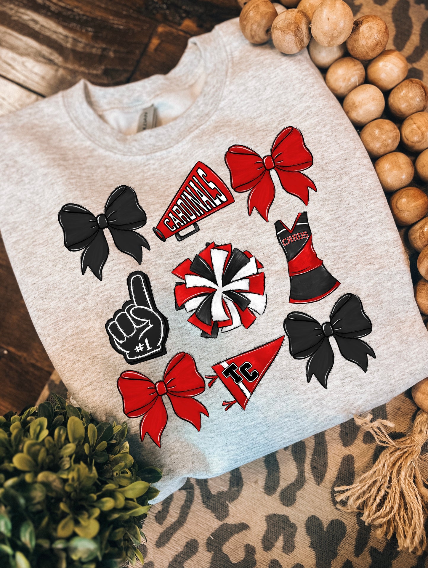 Youth school spirit cheer Crewneck