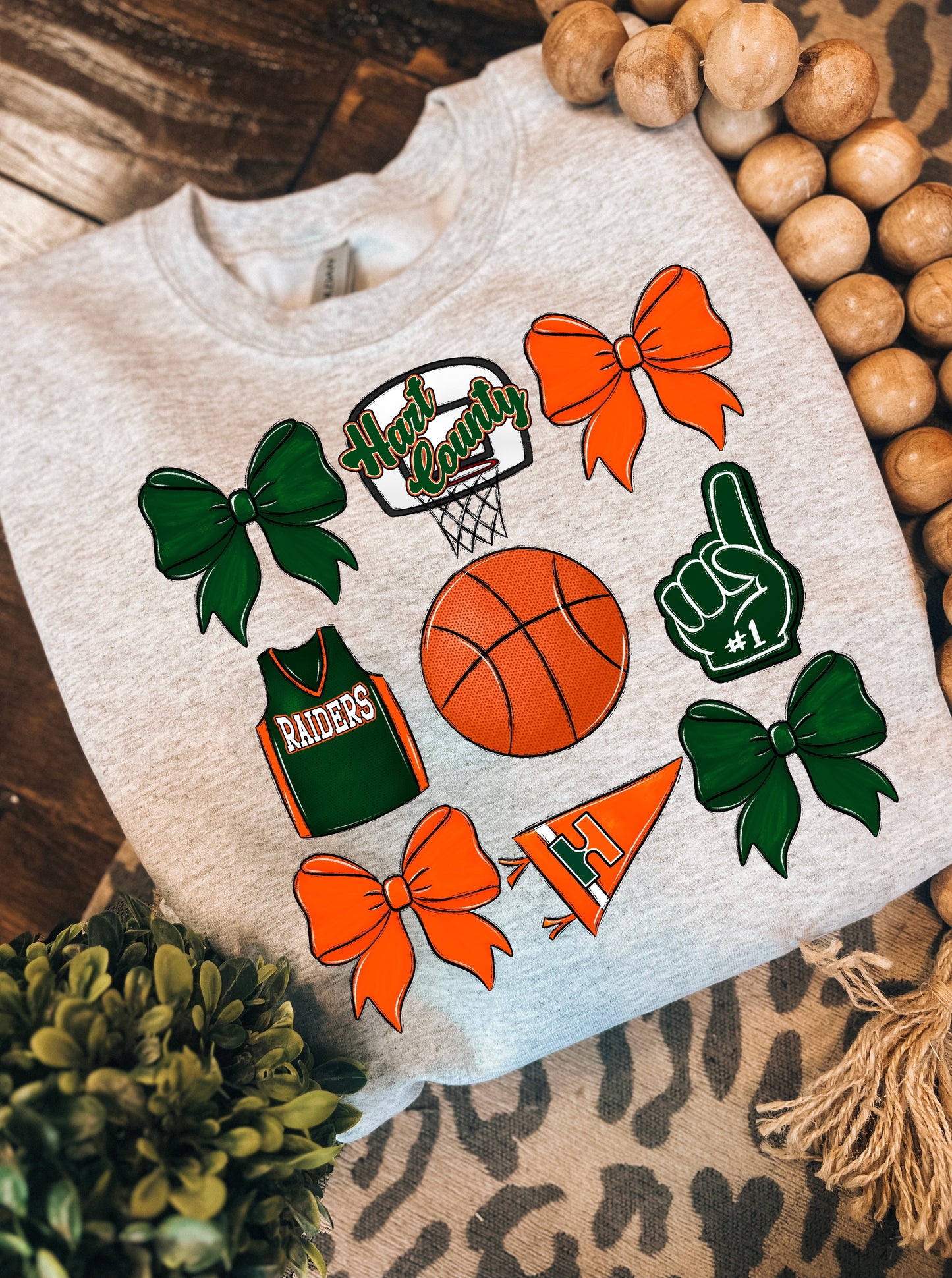 Youth School Spirit bball crewneck