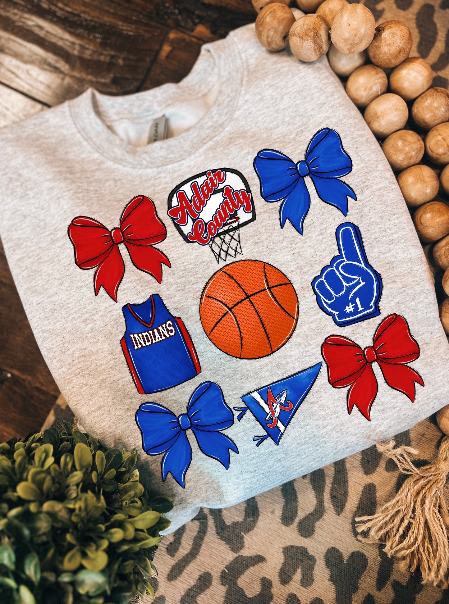Youth School Spirit bball crewneck