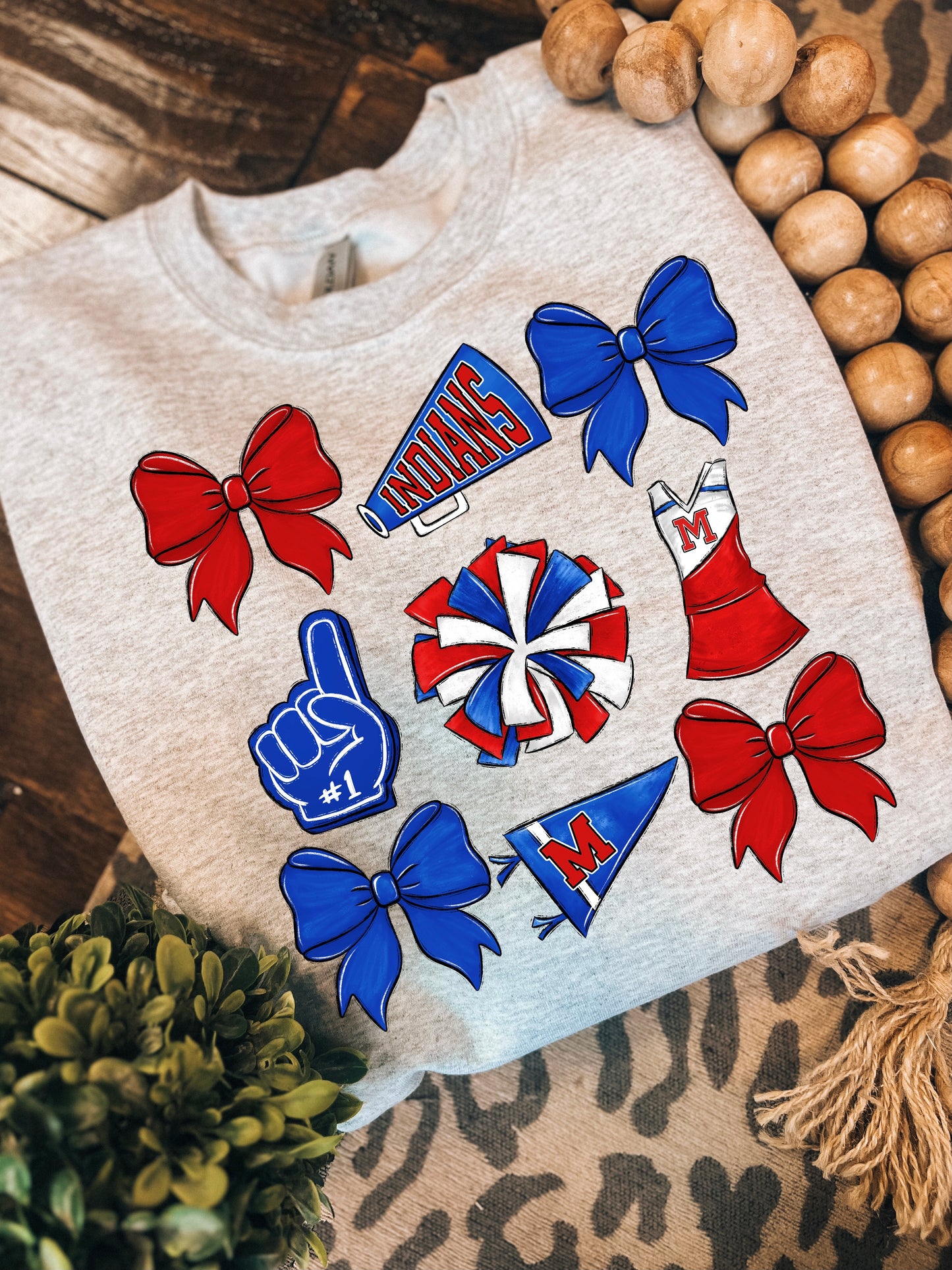 Youth school spirit cheer Crewneck