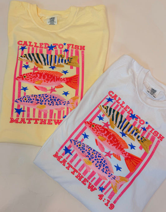 Called to Fish tee