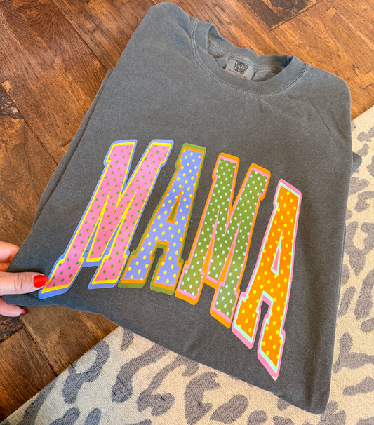 Polka dot Mama colorful
